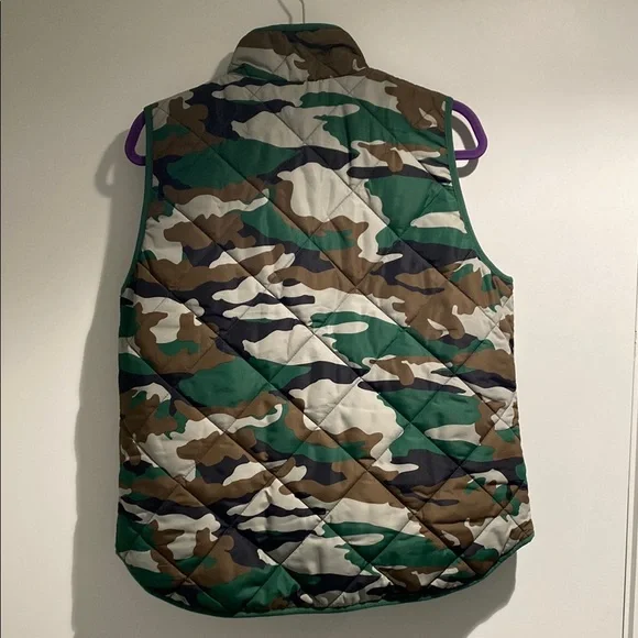 J. Crew Camouflage Quilted Vest - Picture 3 of 5